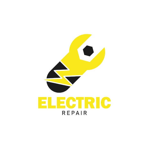 electric repair logo minimalist modern trendy