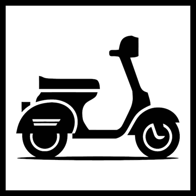 Electric Scooter silhouette image