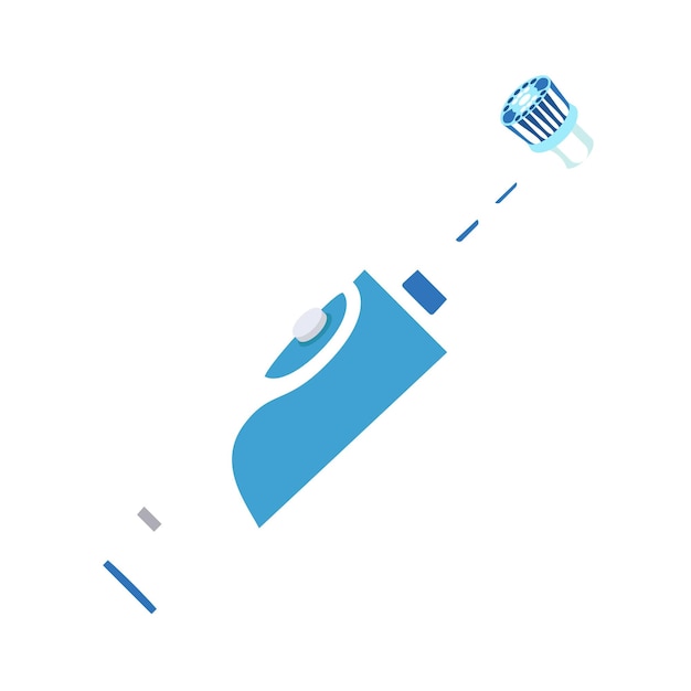 Electric toothbrush icon Flat illustration of electric toothbrush vector icon for web design