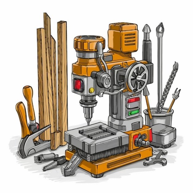 Electrical elements vector illustration