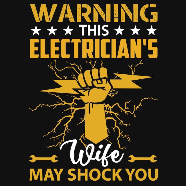 Electrician tshirt design