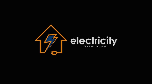 Electricity Logo Design Concept Vector. Electronic Logo Template Vector.