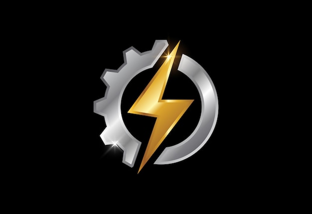 Electricity Logo template Lighting bolt sign symbol.