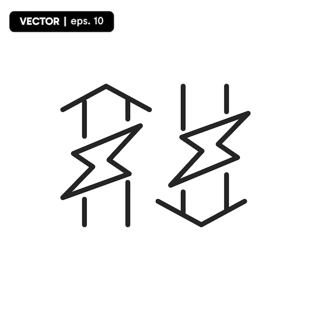 Electricity up and down icon electricity bill icon increasing and decreasing vector eps 10