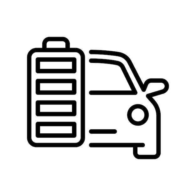 Electro car charger vector icon