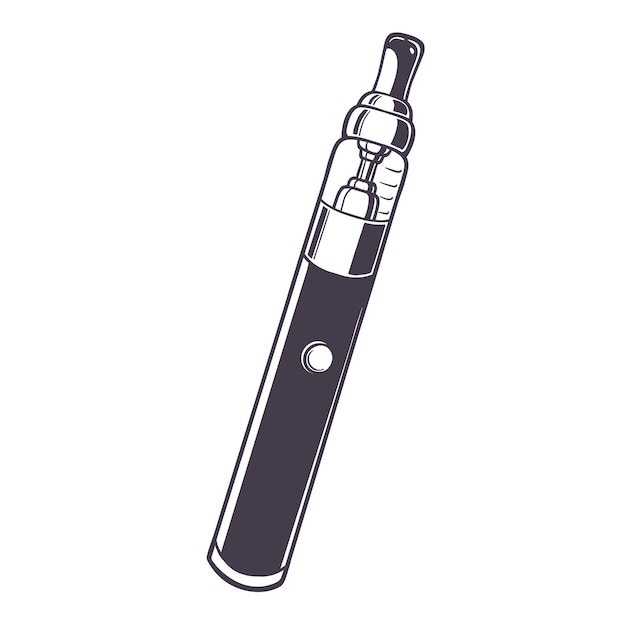 Electronic cigarette vape vector icon