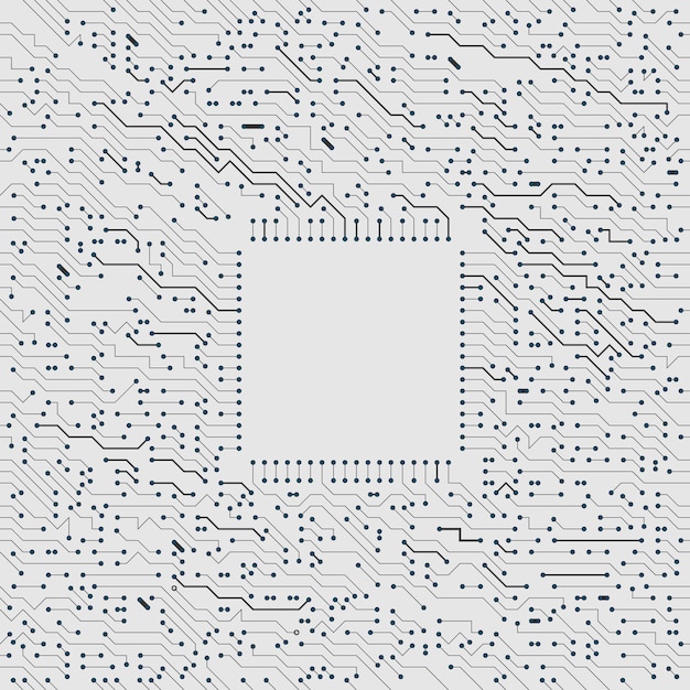 Electronic Circuit Board Seamless Pattern