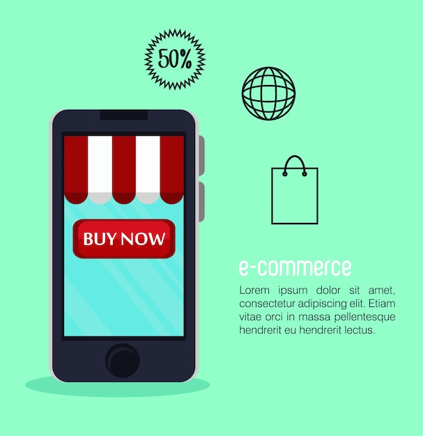 electronic commerce marketing icon