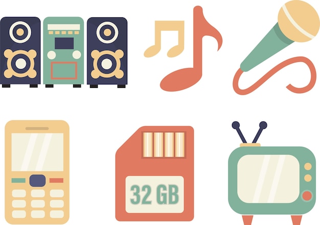 Electronic Devices and Gadget Technology Vector Collection