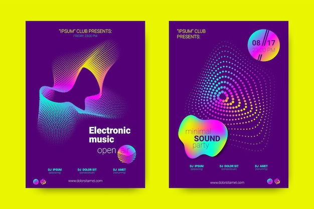 Electronic mesic flyers set