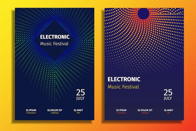 Electronic Music Party Poster 