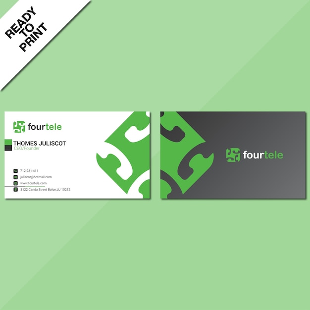 Elegance and Clean Business Card Template