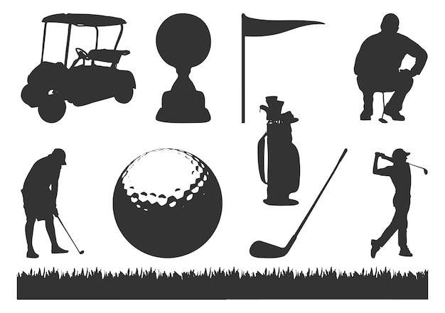 Elegance in Motion Captivating Golf Silhouettes Unveiled