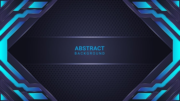 Elegant Abstract Background Cyan And Blue Gradient Style