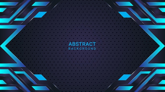 Elegant Abstract Background Cyan And Blue Gradient Style