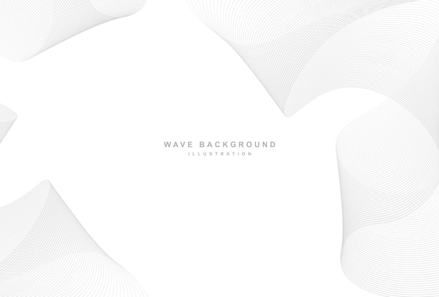 Elegant abstract gray wave background