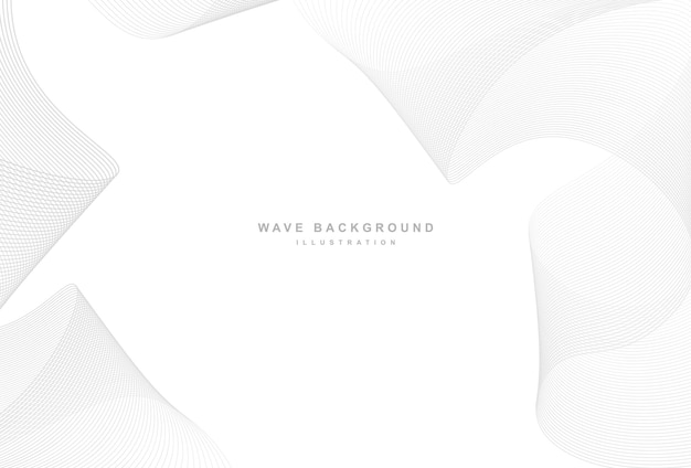 Elegant abstract gray wave background