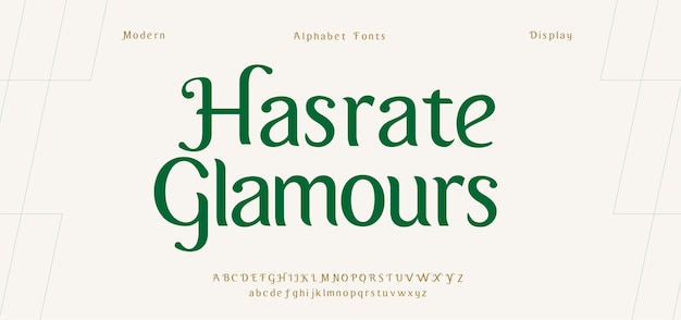 Elegant Alphabet Font modern typography classy font