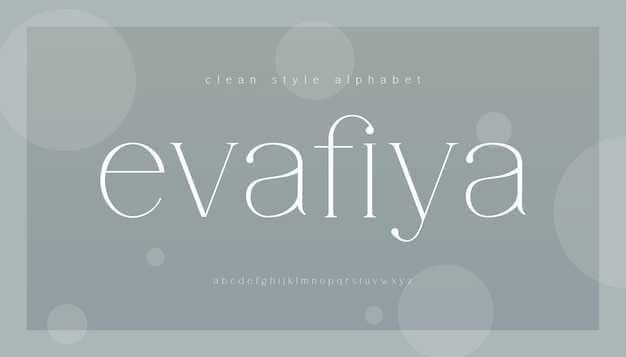 Elegant alphabet letters serif font