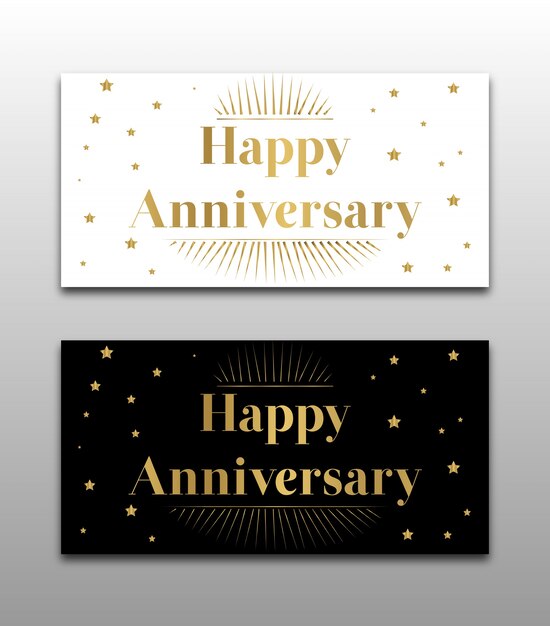 Elegant Anniversary label