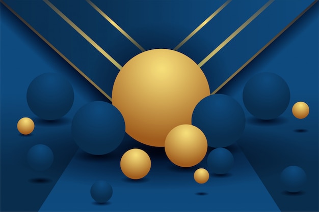 elegant background with 3d balls