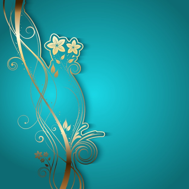 Elegant background with decorative floral design