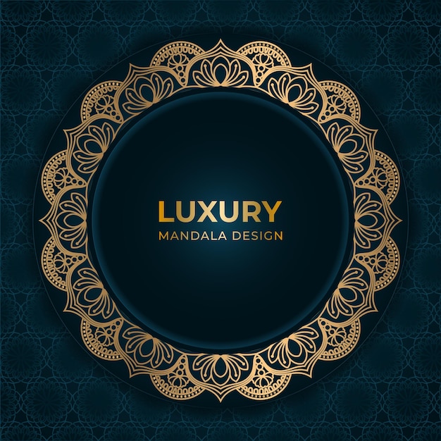 Elegant background with a decorative mandala design