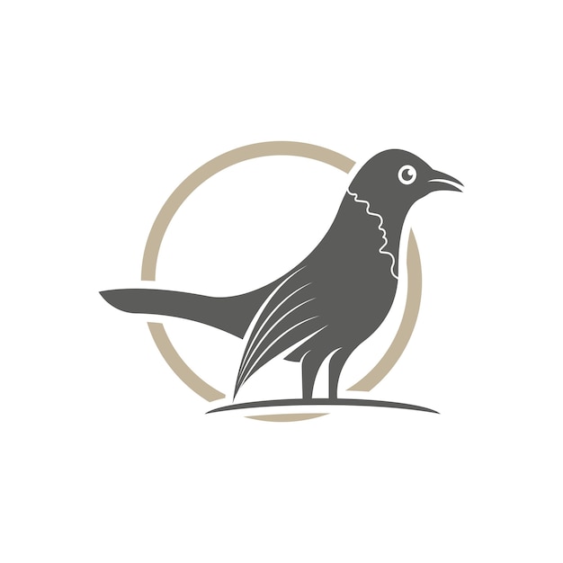 Elegant bird logo icon design and symbol