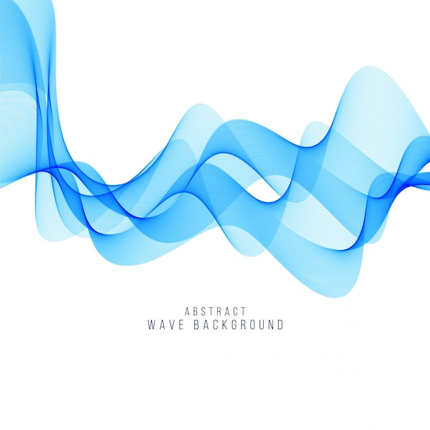 Elegant blue wave background design