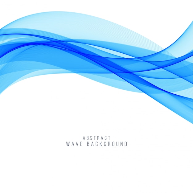 Elegant blue wave background design