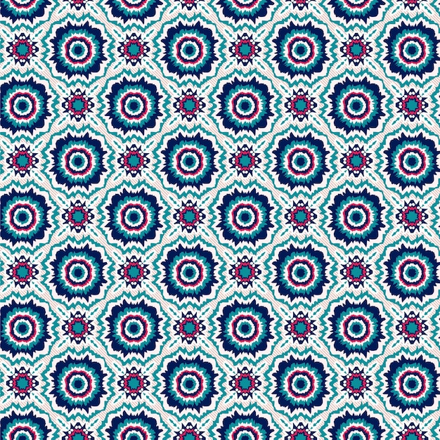 Elegant blue and white design featuring a circular pattern