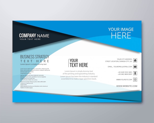 Elegant business brochure design template vector