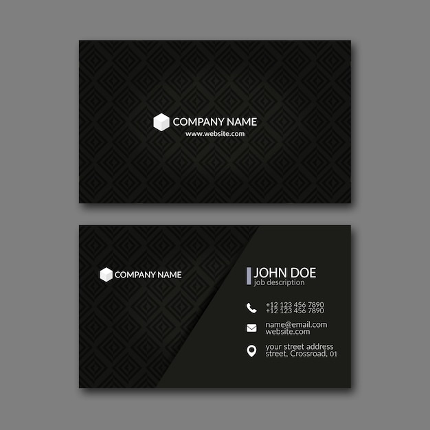 Elegant business card design template for creative design