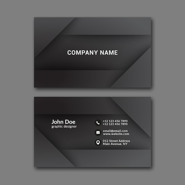 Elegant business card design template for creative design