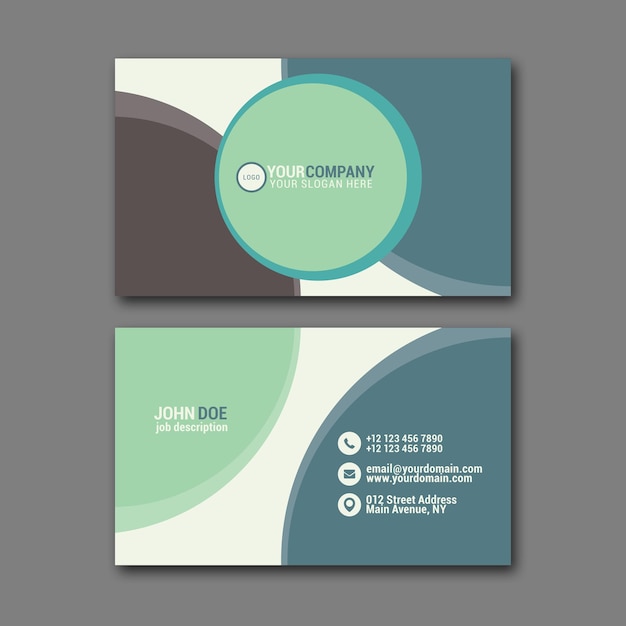 Elegant business card design template for creative design