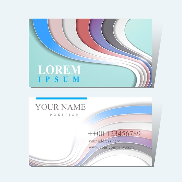 Vector elegant business card design template