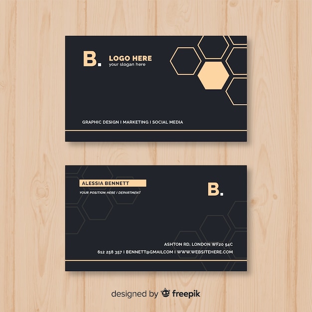 Elegant business card template