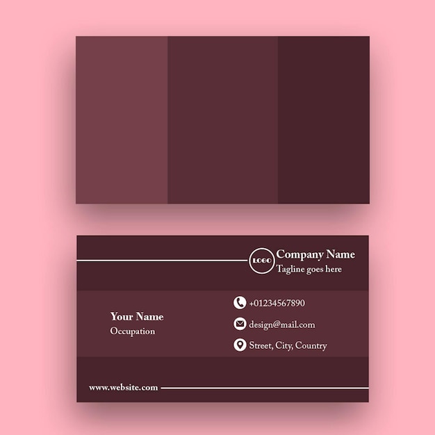 Elegant business card