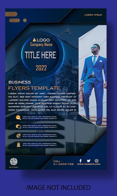 Elegant business flyer template