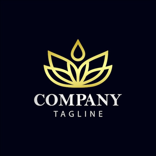 elegant cannabis gold logo