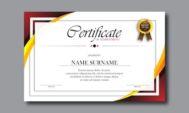 Elegant certificate of appreciation template