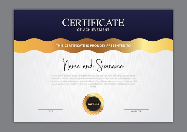 Elegant Certificate Template Design