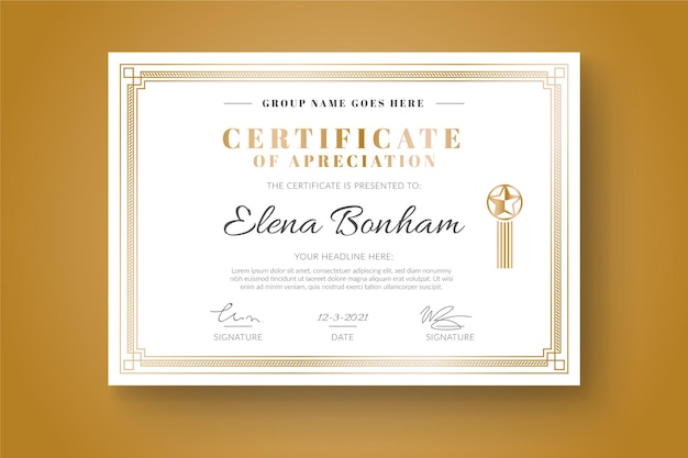 Elegant Certificate Template