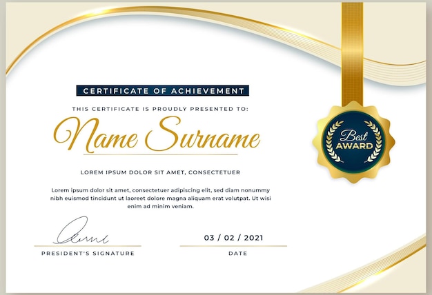 Elegant Certificate Template