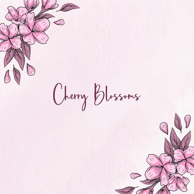 Elegant cherry blossom background