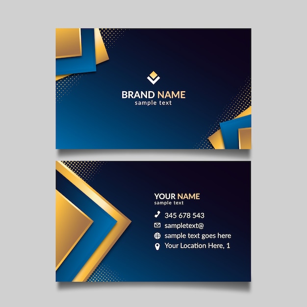 Elegant concept for business card template