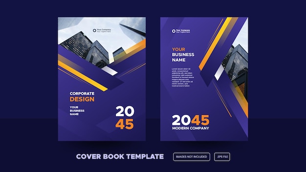 elegant corporate book cover design template premium epS