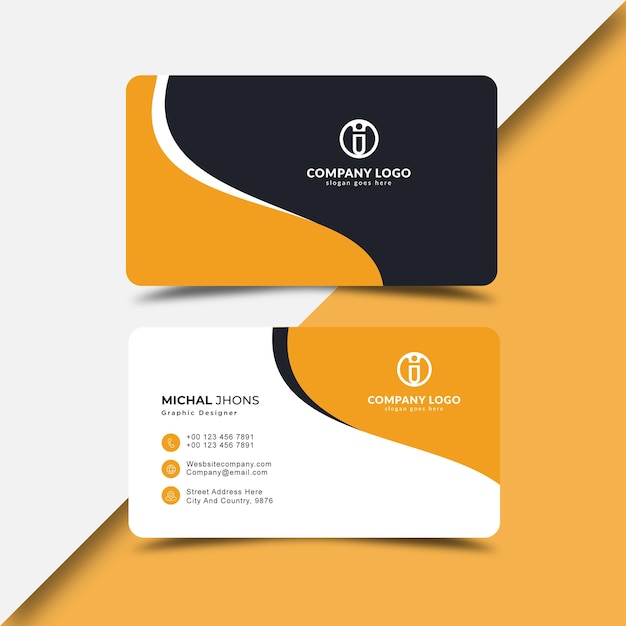 elegant corporate business card