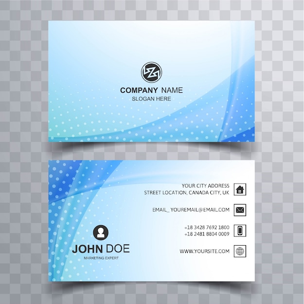 Elegant creative business card set template vector