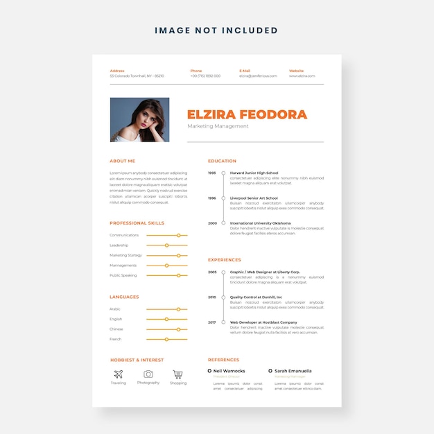 Elegant cv template